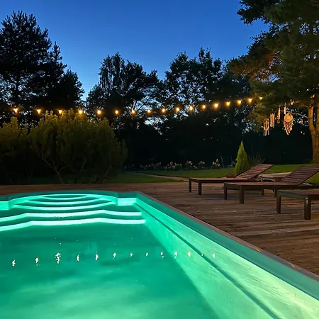 Lavenda Z Widokiem Na Rzekę - Basen, Jacuzzi, Sauna - Magiczny Ogród - 0,5ha Prywatnej Przestrzeni Zawady (Silesia)