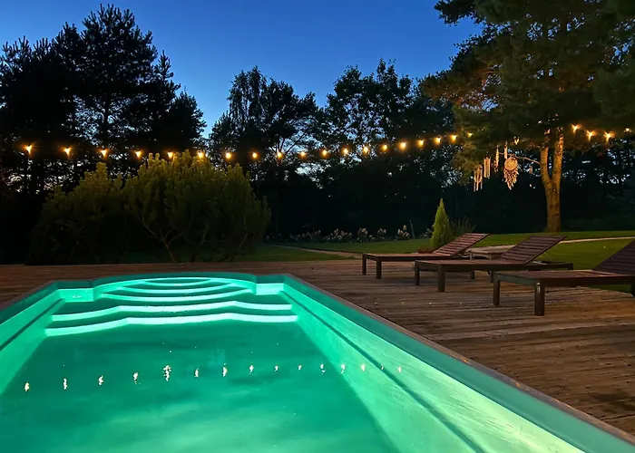 Lavenda Z Widokiem Na Rzeke - Basen, Jacuzzi, Sauna - Magiczny Ogrod - 0,5ha Prywatnej Przestrzeni Zawady (Silesia)